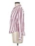 Rails 100% Rayon Stripes Pink Long Sleeve Blouse Size M - photo 5