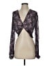 Zara Purple Long Sleeve Blouse Size XS - photo 1