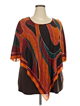 Slim Factor By Investments 3/4 Sleeve Blouse