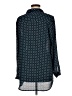 Elle 100% Polyester Polka Dots Blue Long Sleeve Blouse Size M - photo 2