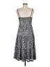 Aura Metallic Silver Cocktail Dress Size M - photo 2