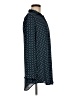 Elle 100% Polyester Polka Dots Blue Long Sleeve Blouse Size M - photo 4
