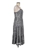 Aura Metallic Silver Cocktail Dress Size M - photo 4