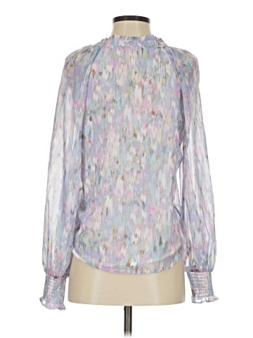 Aqua Long Sleeve Blouse (view 2)
