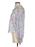 Aqua 100% Polyester Silver Long Sleeve Blouse Size XS - photo 5