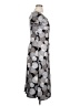 Perceptions Print Gray Casual Dress Size 14 - photo 4