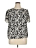 Daniel Rainn Black Short Sleeve Blouse Size XL - photo 1