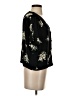 Elodie 100% Polyester Floral Black Short Sleeve Blouse Size S - photo 4