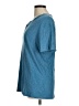 Theory 100% Cotton Blue Short Sleeve Henley Size M - photo 5