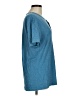 Theory 100% Cotton Blue Short Sleeve Henley Size M - photo 4
