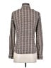 Tory Burch Houndstooth Brown Long Sleeve Blouse Size 4 - photo 2