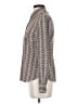 Tory Burch Houndstooth Brown Long Sleeve Blouse Size 4 - photo 5