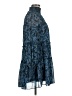 Olivaceous 100% Polyester Blue Casual Dress Size M - photo 4