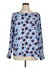 Ann Taylor LOFT 100% Polyester Blue Long Sleeve Blouse Size XL - photo 1