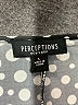 Perceptions Polka Dots Black Casual Dress Size L - photo 7