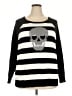 Torrid Stripes Black Pullover Sweater Size 3X Plus (3) - photo 1