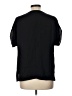 Milly Black Short Sleeve Silk Top Size L - photo 2