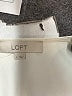 Ann Taylor LOFT 100% Polyester Ivory Short Sleeve Blouse Size L - photo 7