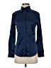 Unbranded Blue Long Sleeve Silk Top Size XXS - photo 1