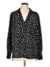 Sanctuary 100% Polyester Polka Dots Black Long Sleeve Blouse Size L - photo 1