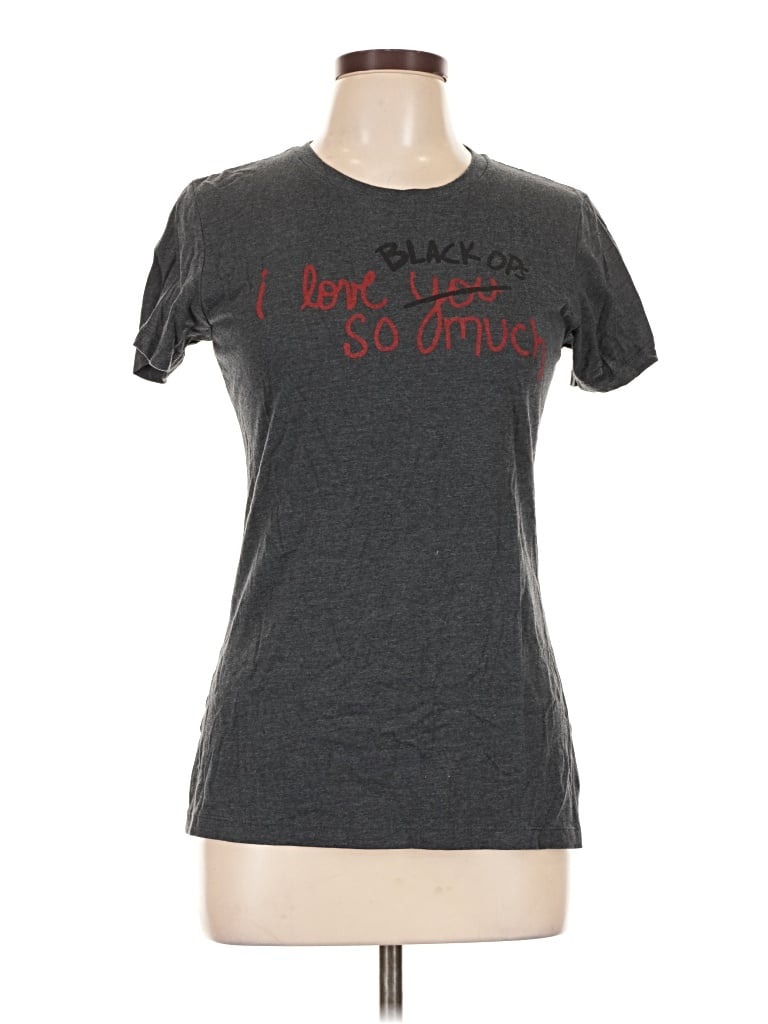 Pre-owned Assorted Brands Short Sleeve T-shirt In Gray