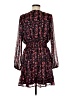 Aqua 100% Polyester Floral Black Casual Dress Size M - photo 2