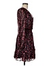 Aqua 100% Polyester Floral Black Casual Dress Size M - photo 4