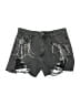 Blue B Graphic Gray Denim Shorts Size M - photo 1