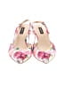 Nine West Floral Pink Heels Size 8 - photo 2