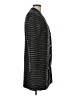 Ann Taylor Stripes Black Coat Size 10 - photo 4