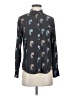 Rails 100% Rayon Print Black Long Sleeve Blouse Size XS - photo 1