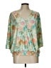 Cato Teal 3/4 Sleeve Blouse Size L - photo 1