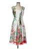 Donna Morgan 100% Polyester Tropical White Cocktail Dress Size 10 - photo 1
