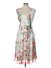 Donna Morgan 100% Polyester Tropical White Cocktail Dress Size 10 - photo 2