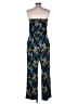 NY Collection Graphic Blue Jumpsuit Size L - photo 2