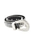 Unbranded Silver Black Belt Size M - photo 1