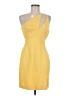 BCBGMAXAZRIA Solid Yellow Cocktail Dress Size 6 - photo 1