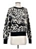 DKNY Animal Print Black Pullover Sweater Size S - photo 1