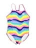 Speedo Chevron-herringbone Pink One Piece Swimsuit Size XS (kids) - photo 1