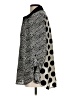 Beige by ECI Animal Print Silver 3/4 Sleeve Button-Down Shirt Size L - photo 5