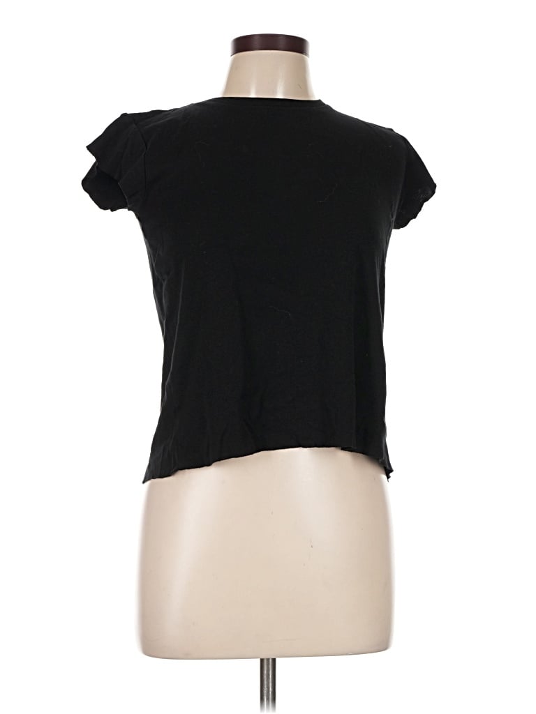 Pre-owned Zara Sleeveless T-shirt In Black