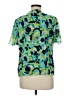 CAbi 100% Polyester Green Short Sleeve Blouse Size M - photo 2