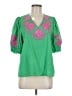 THML Green 3/4 Sleeve Blouse Size M - photo 1
