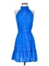 Unbranded Polka Dots Blue Cocktail Dress Size S - photo 1