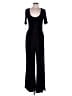 wonderly Solid Black Jumpsuit Size L - photo 1