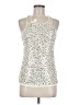 BCBGMAXAZRIA Ombre Solid Ivory Tank Top Size M - photo 1