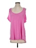 Tee Shop Pink Short Sleeve Top Size S - photo 1