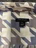 Ann Taylor 100% Polyester Houndstooth Gray Long Sleeve Blouse Size XS - photo 7