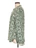 Timeson 100% Polyester Floral Green Long Sleeve Blouse Size L - photo 5