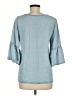 Only 100% Lyocell Blue 3/4 Sleeve Blouse Size EU 38 / US 8 - photo 2